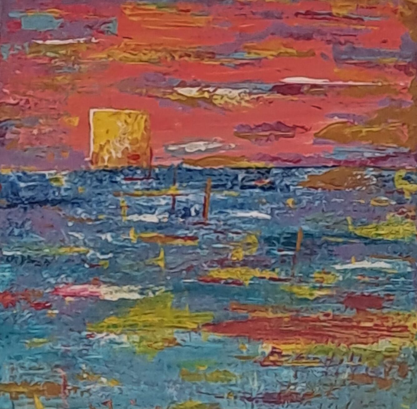Coucher de soleil carré